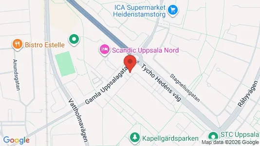 Apartments for rent i Uppsala - kort over placeringen