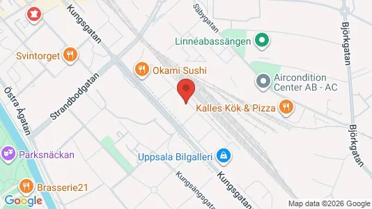 Apartments for rent i Uppsala - kort over placeringen