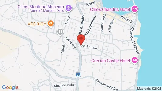 Apartments for rent i Chios - kort over placeringen