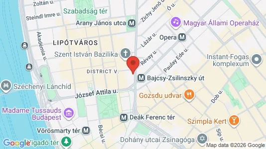 Apartments for rent i Budapest Belváros-Lipótváros - kort over placeringen