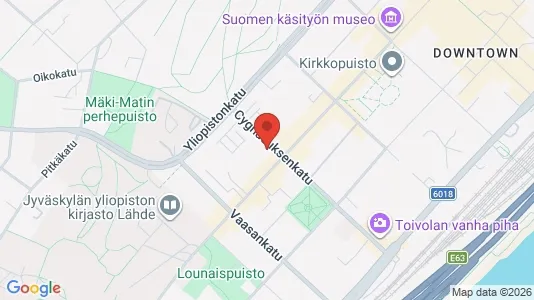 Apartments for rent i Jyväskylä - kort over placeringen