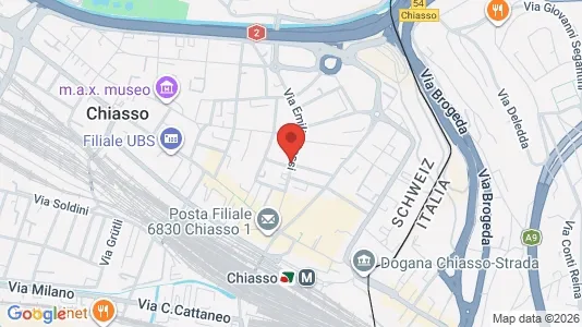 Apartments for rent i Mendrisio - kort over placeringen