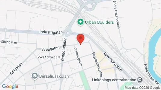 Apartments for rent i Linköping - kort over placeringen