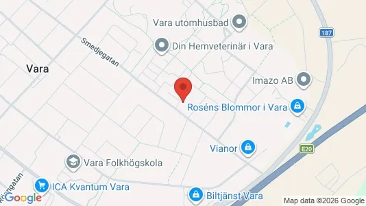 Apartments for rent i Vara - kort over placeringen