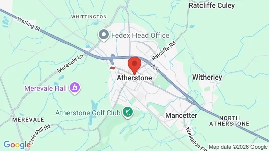 Houses for rent i Atherstone - Warwickshire - kort over placeringen