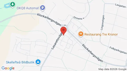 Apartments for rent i Skellefteå - kort over placeringen