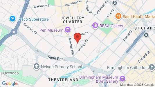 Apartments for rent i Birmingham - West Midlands - kort over placeringen