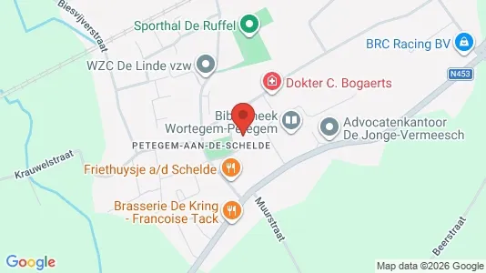 Apartments for rent i Wortegem-Petegem - kort over placeringen