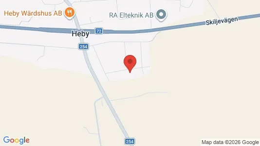 Apartments for rent i Heby - kort over placeringen