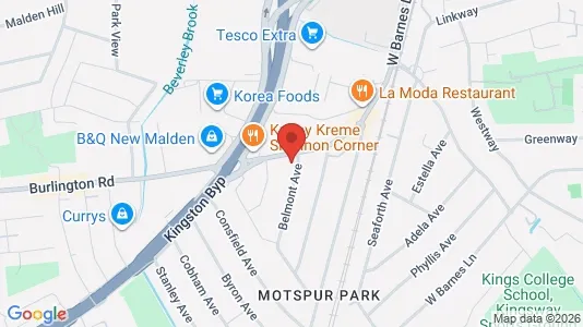 Apartments for rent i New Malden - Surrey - kort over placeringen