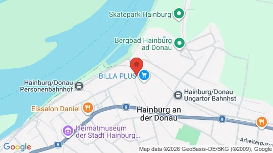 Apartments for rent i Hainburg an der Donau - kort over placeringen