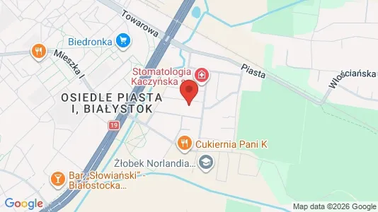 Rooms for rent i Białystok - kort over placeringen