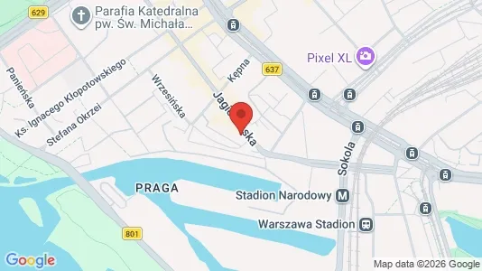 Rooms for rent i Warszawa Praga-Północ - kort over placeringen