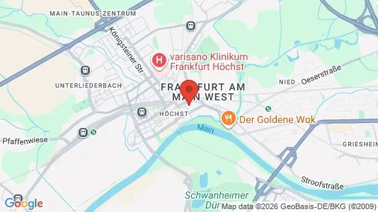 Apartments for rent i Frankfurt West - kort over placeringen