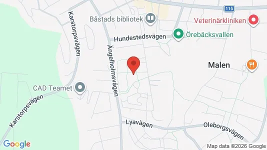 Apartments for rent i Båstad - kort over placeringen
