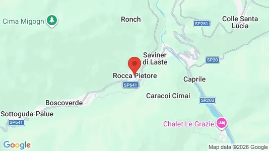 Apartments for rent i Rocca Pietore - kort over placeringen