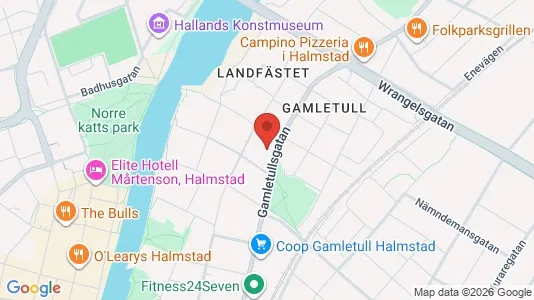 Apartments for rent i Halmstad - kort over placeringen