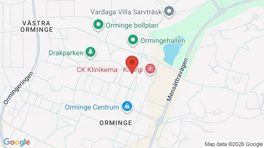 Apartments for rent i Nacka - kort over placeringen