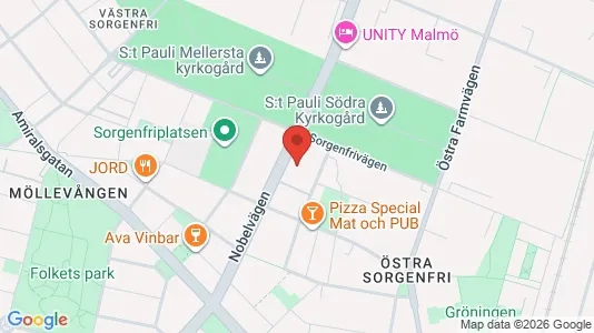 Apartments for rent i Malmö City - kort over placeringen