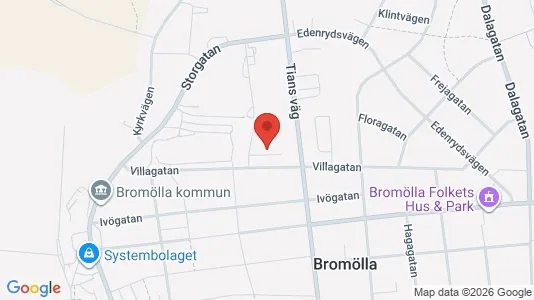 Apartments for rent i Bromölla - kort over placeringen