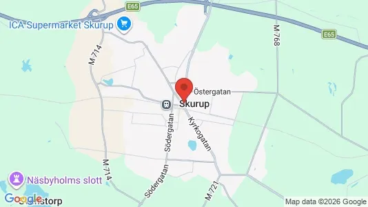 Apartments for rent i Skurup - kort over placeringen