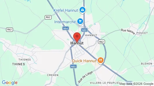 Apartments for rent i Hannuit - kort over placeringen