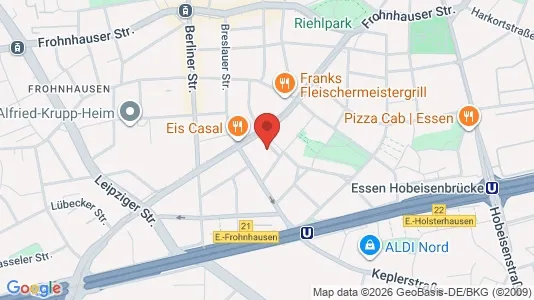 Apartments for rent i Essen - kort over placeringen