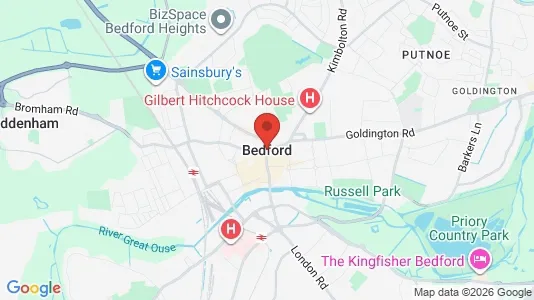 Apartments for rent i Bedford - Bedfordshire - kort over placeringen