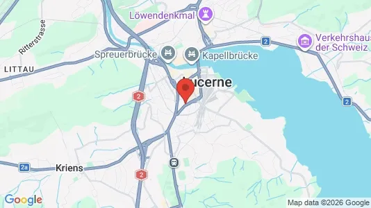Apartments for rent i Luzern-Stadt - kort over placeringen