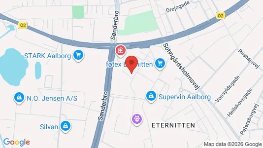 Apartments for rent i Aalborg Center - kort over placeringen