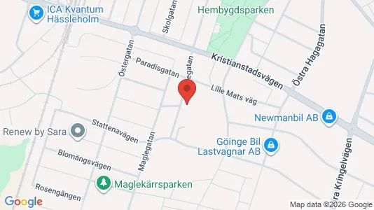 Apartments for rent i Hässleholm - kort over placeringen