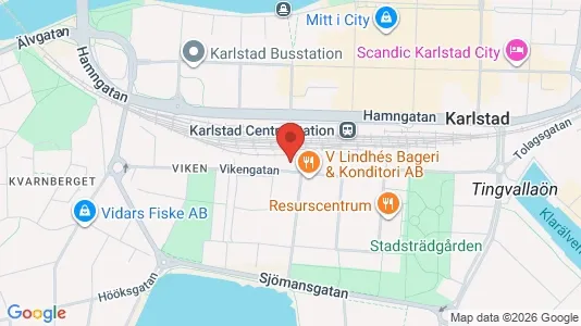 Apartments for rent i Karlstad - kort over placeringen