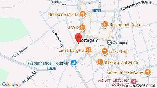Apartments for rent i Zottegem - kort over placeringen