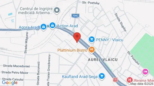 Apartments for rent i Arad - kort over placeringen