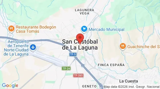 Apartments for rent i San Cristóbal de La Laguna - kort over placeringen