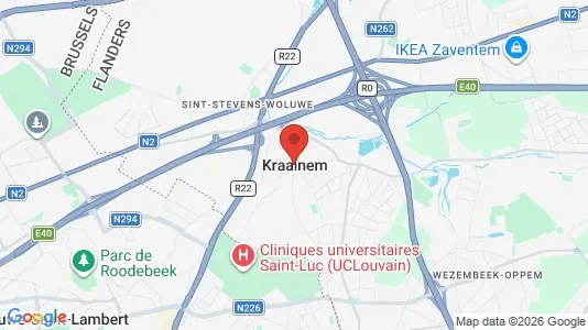 Apartments for rent i Kraainem - kort over placeringen