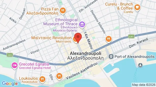 Apartments for rent i Alexandroupoli - kort over placeringen