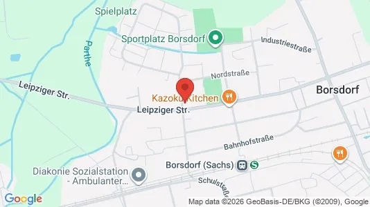Apartments for rent i Leipzig - kort over placeringen