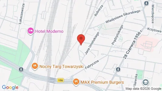 Apartments for rent i Poznań - kort over placeringen