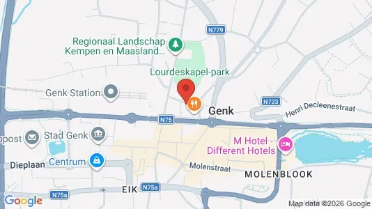 Apartments for rent i Genk - kort over placeringen