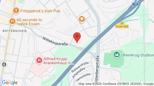 Apartments for rent i Essen - kort over placeringen
