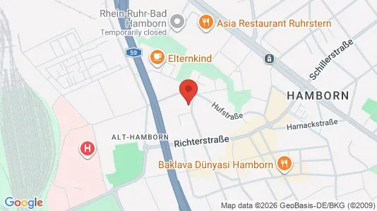 Apartments for rent i Duisburg - kort over placeringen