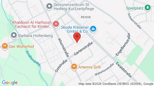 Apartments for rent i Gelsenkirchen - kort over placeringen