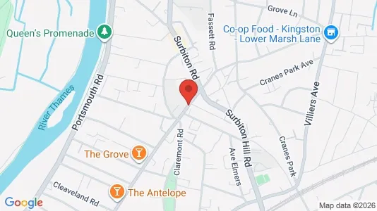 Apartments for rent i Kingston upon Thames - Surrey - kort over placeringen