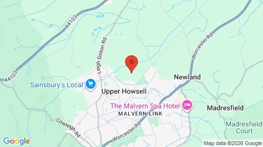 Houses for rent i Malvern - Worcestershire - kort over placeringen