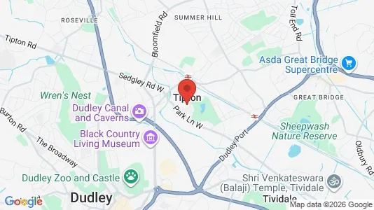 Apartments for rent i Tipton - West Midlands - kort over placeringen