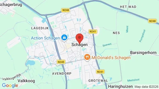 Houses for rent i Schagen - kort over placeringen