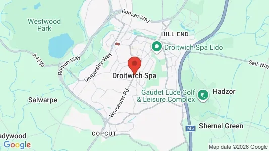 Apartments for rent i Droitwich - Worcestershire - kort over placeringen