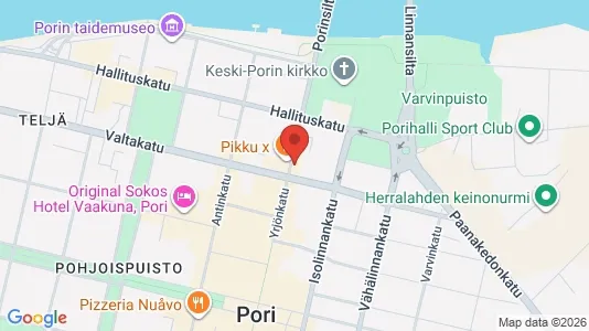 Apartments for rent i Pori - kort over placeringen