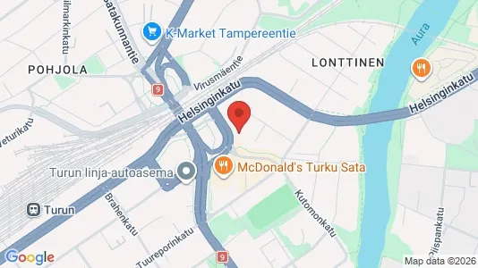 Apartments for rent i Turku - kort over placeringen